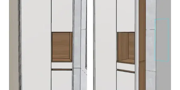 靠近窗帘盒里面见光板改为50收口板侧装，美观省预算